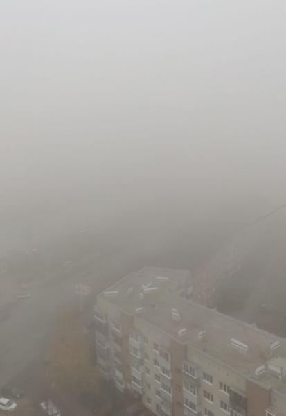 Владимир накрыл густой туман 