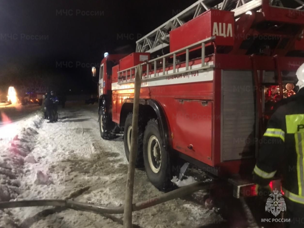Во Владимирской области произошел крупный пожар