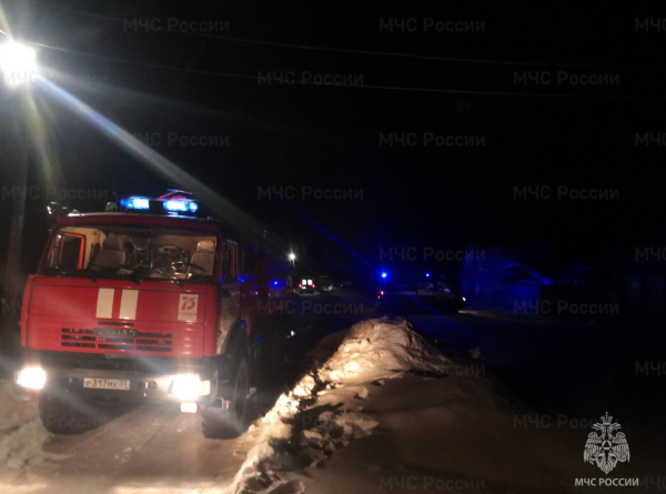 Во Владимирской области на крупном пожаре пострадал мужчина