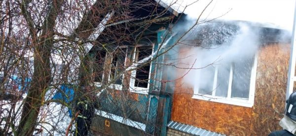 Во Владимирской области на пожаре пострадали люди